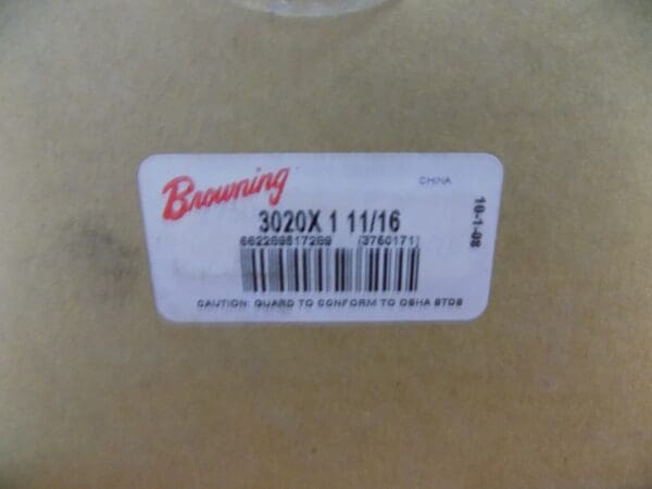 Browning 1-11/16" Bore 5/8 x 1-1/4 Thread Tapered Lock Sprocket Bushing 86010535