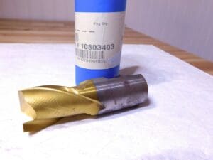 Interstate HSS TiN Sq End Mill 1-1/4” Dia 2Fl 1.25” Shank Dia 4-1/8”L 10803403