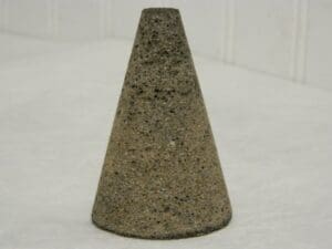 CGW Abrasives 16 Grit Cone Type 17 2" Max Diam 3" Head Thickness Qty 10 49028