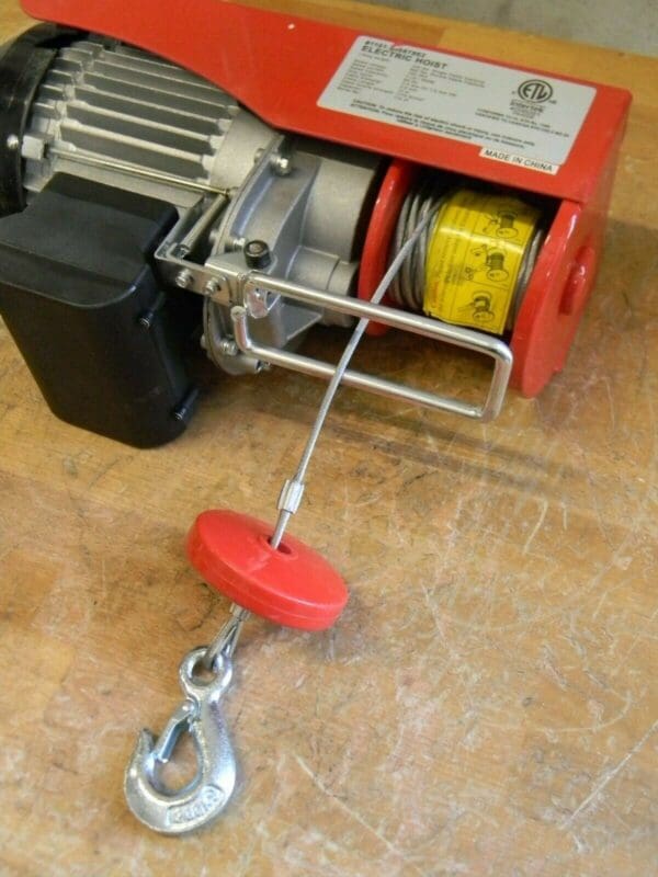 Pro Source Mini Electric Cable Hoist 440 / 880 lb. Capacity 38 Ft. Lift 110v