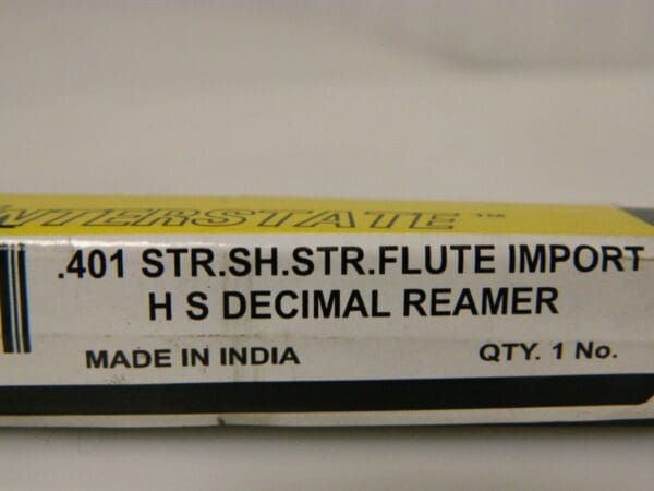 Interstate 0.401" High Speed Steel 6 Flute Chucking Reamer 02034015