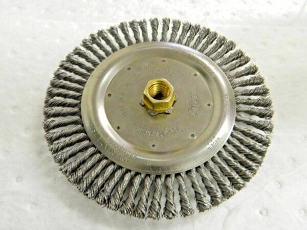 Weiler Stringer Bead Steel Wheel Brush 7" Diam x 5/8" Hole Size 94056