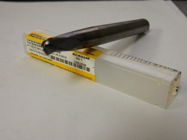 Kennametal 3/8" Diam 3/8" LOC 4 Flute Solid Carbide Ball End Mill 1925143