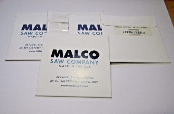 Malco Jewelers Saws 3" X .010 X 1" 280-Teeth HSS Qty. 5 JS301010000