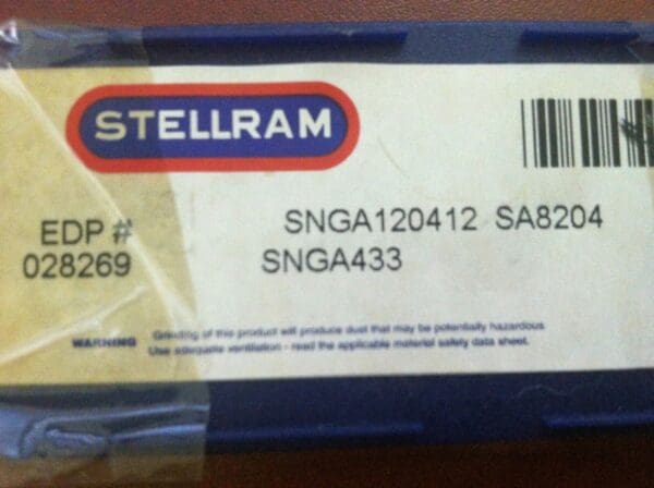 Stellram Index Ceramic Turning Inserts SNGA120412 SNGA433 SA8204 QTY 10 028269