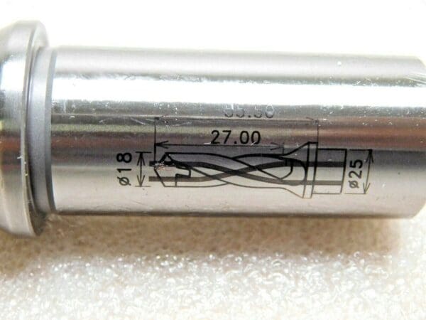 Iscar Replaceable-Tip Drill 18 to 18.9mm 1.5xD DCN 180-027-25R-1.5D 3202693