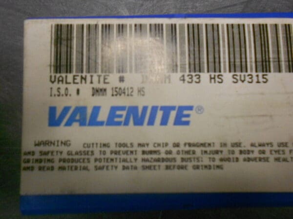 Valenite DNMM433-HS DNMM150412-HS SV315 Carbide Inserts Qty 10 62531233