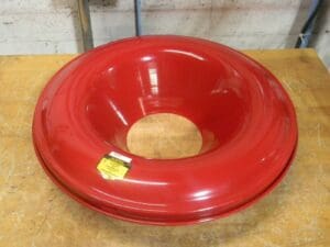 Justrite Cease-Fire Red Steel Head for 55 Gal. Drum 24" Diameter 26355