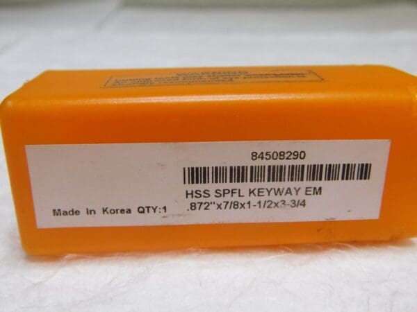 Hertel HSS Keyway End Mill 7/8” Dia 1.5” LOC 2Fl 30º Helix 3.75” OAL 84508290