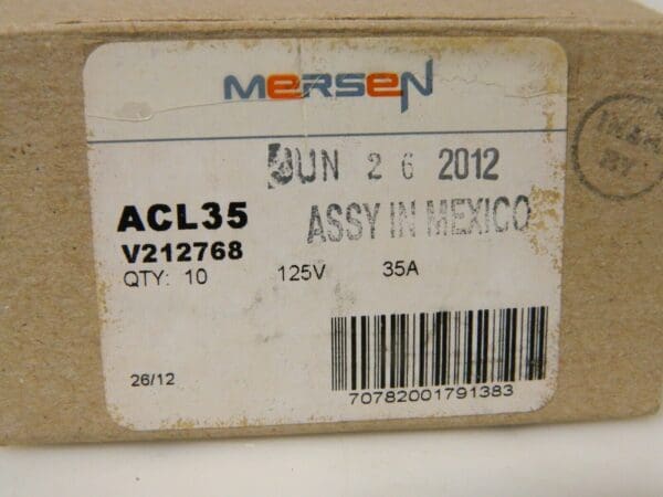 Ferraz Shawmut Forklift & Truck Fuses General Purpose 35A Qty. 10 ACL35