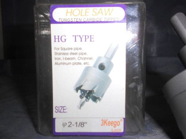 3Keego 103.5000231 HG Type 2-1/8" Tungsten Carbide Tipped Hole Saw