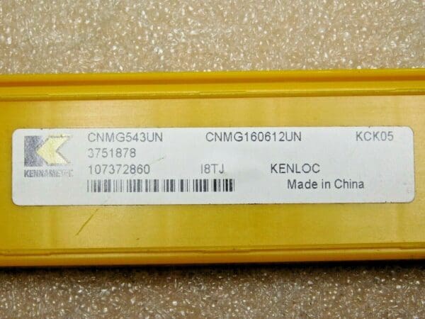 Kennametal Carbide Turning Inserts CNMG543UN Grade KCK05 Qty 5 3751878