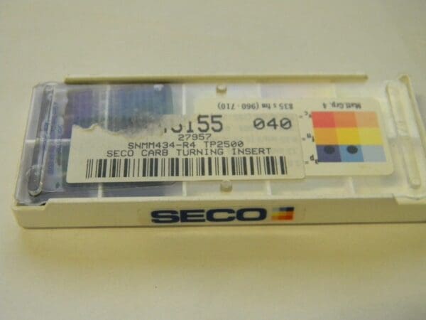 Seco Carbide Turning Inserts SNMM434 R4 Grade TP2500 Qty 4 27957