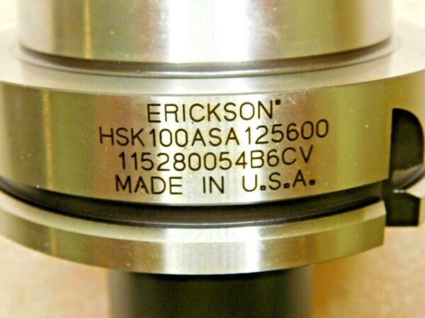 Erickson Shell Mill Holder 1-1/4" Pilot 47.24mm Nose Dia HSK100ASA125600 1256069