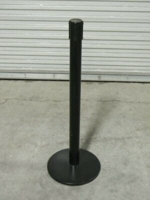 Tensator Steel Barrier Receiver Post 38 In. Height 14 In. Base 889U-33-RCVR