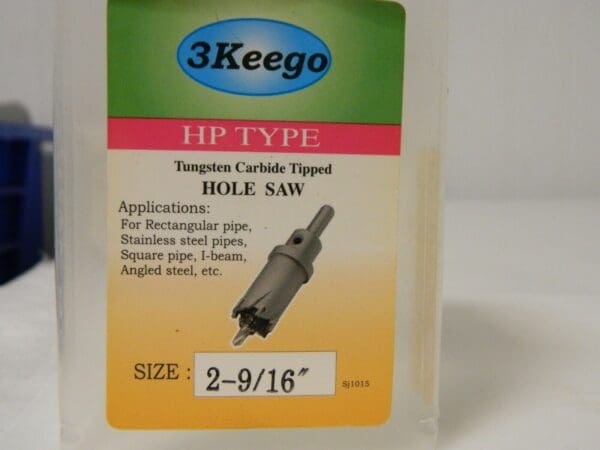 3Keego 2-9/16" HG Type Tungsten Carbide Tipped Hole Saw 103.5000338