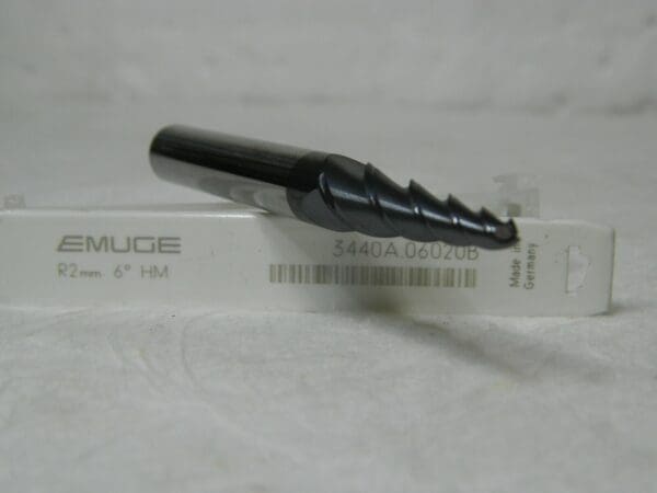 Emuge Tapered Ball End Mill 6º 30mm LOC 3FL 80mm OAL 3440A.06020B