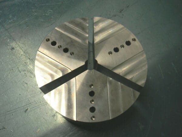 Set of 3 Standard Aluminum Top Jaw Blanks for Series 800 Chuck 8" Diameter