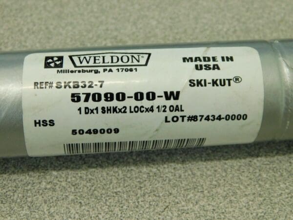 Weldon Roughing End Mill HSS 1" x 1" x 2" x 4-1/2 57090-00-W