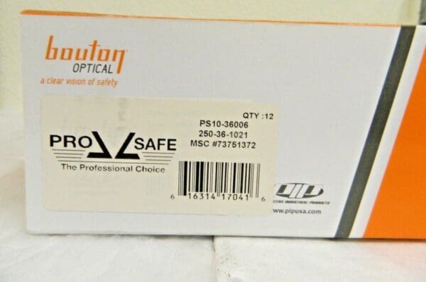 Pro-Safe Frameless Safety Glasses Grey Lenses Anti-Fog/Scratch Qty 12 1036006