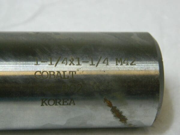 Precision Cobalt End Mill 1-1/4" X 1-1/4" M42 5FL 10942116