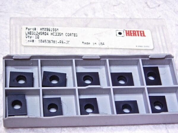 Hertel Carbide Inserts LNEQ1245R04 Grade-HC335M Qty-10 HMX96155M