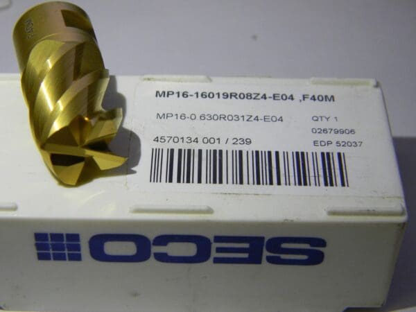 Seco MP16 E04 Grade F40M Carbide Milling Tip Insert 52037