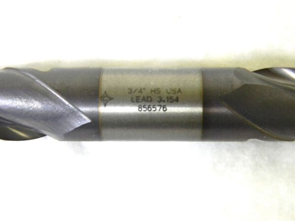 Cleveland HSS Center Cut Dbl End Mill 3/4” Dia 2Fl 3/4” Shank Dia TiCN C33571