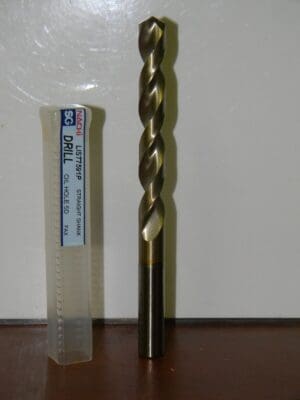 Nachi Powder Metal SG Coated Drill 1/2" Oil Hole 5° Fax Straight Shank #L7591P