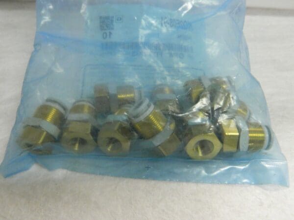 Legris Brass Push-to-Connect Tube Female Bulkhead QTY 10 3136 08 10