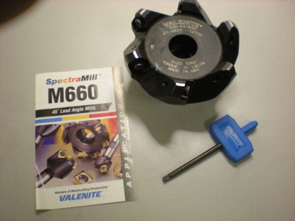 Valenite Indexable Chamfer & Angle Face Mill 3.52" Cut Diam 00483289