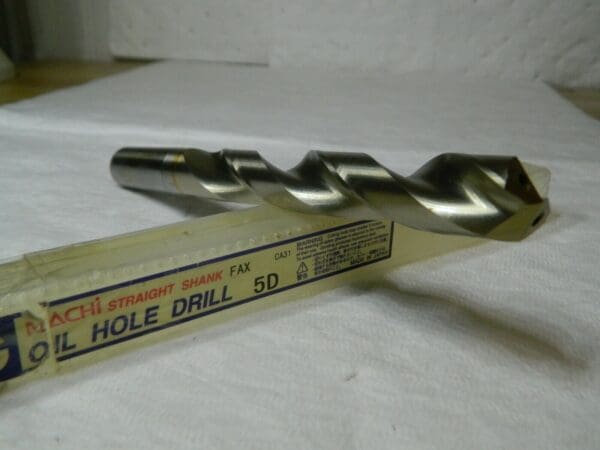 Nachi SG Coated Drill 3/4" Oil Hole 5° Straight Shank Fax Powder Metal L7591P