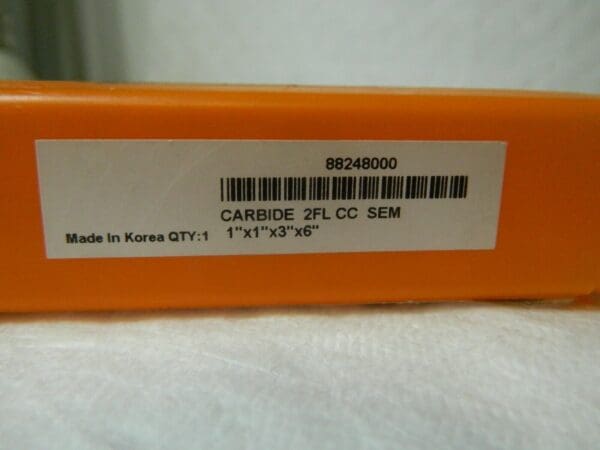 Hertel SC Square End Mill 1" 3" LOC 1" Shank Diam 6" OAL 2 FL 88248000