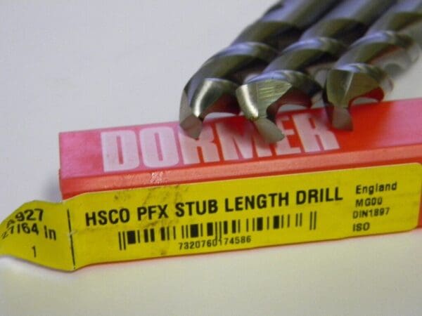 Dormer 27/64" x 45mm x 50mm x 95mm SP Cobalt Screw Machine Drills QTY 3. A927