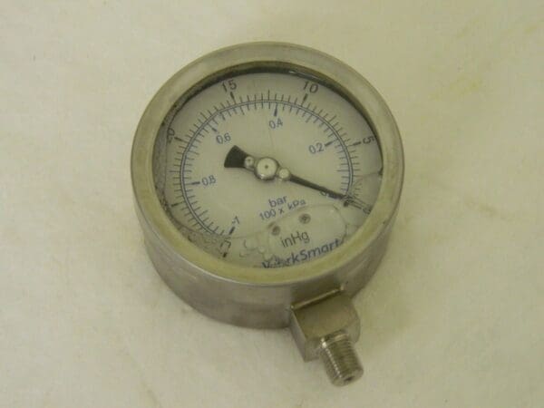 Worksmart Lower Liquid Gage 1/4" NPT 4" Dial #WS-PE-GAGE-208