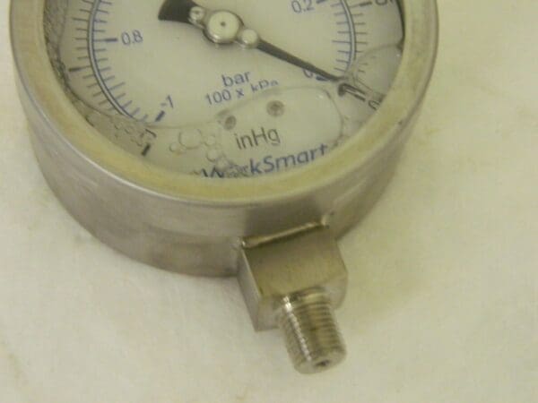 Worksmart Lower Liquid Gage 1/4" NPT 4" Dial #WS-PE-GAGE-208