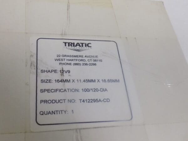 Triatic 6 " Diam x 5/8 " Hole x 1/16 Inch Thick Tool & Cutter Grinding Wheel