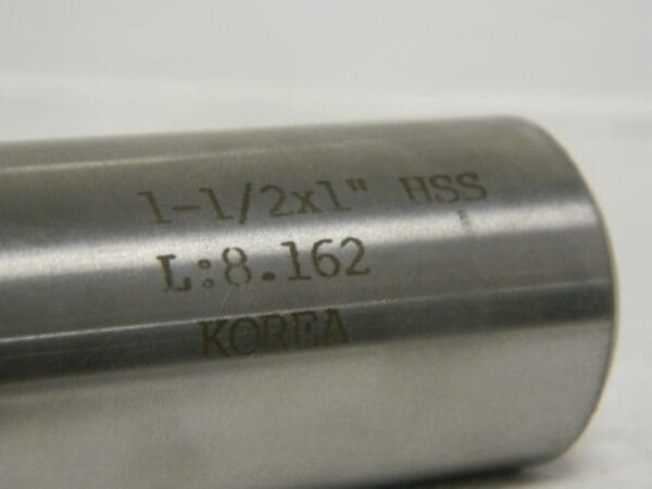 Precision 1-1/2" x 1" x 4-1/8" x 1-5/8" 2FL HSS TiN Square End Mill 1080 3482