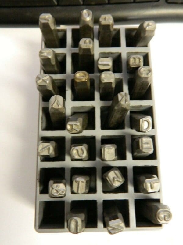 C.H. Hanson 27 Piece, 1/4" Character Steel Stamp Set G21600