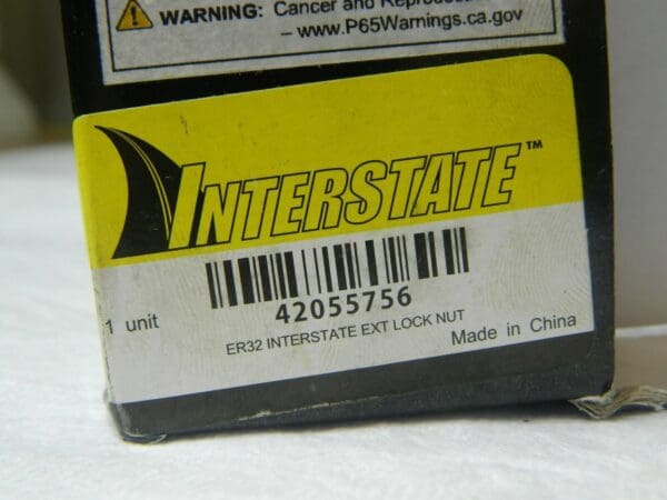 Interstate ER32 Collet Clamping Locknut 42055756