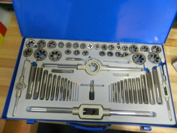 Interstate Tap and Die Set #4-40 to 1-14 Tap NPT UNC UNF INCOMPLETE 03959038