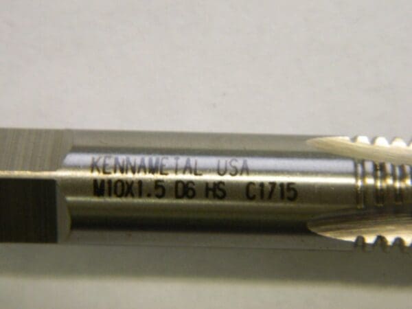 Kennametal Spiral Point Tap 3/8-24 UNF 3FL H3 HSS QTY 3 1542613