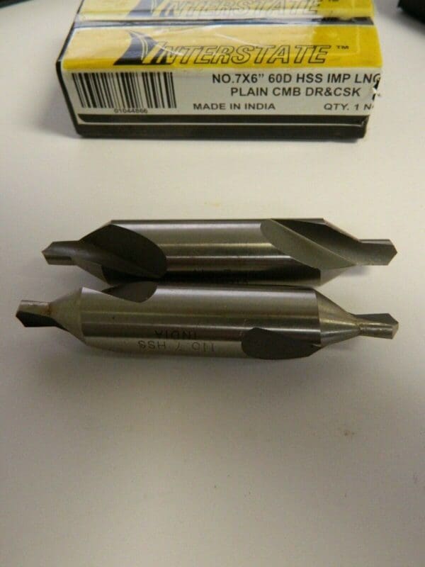 Interstate #7 Plain Cut 60° Incl Angle HSS Combo Drill & Countersink 01044866