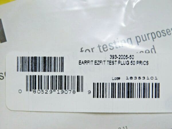 3M E-A-R E-Z-Fit Probed Test Plugs Qty 50 Pairs/Case 393-2005-50