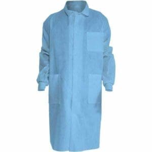 Kimtech A8 Lab Coats Knit Cuffs & Extra Protection Size M Qty 25 10046