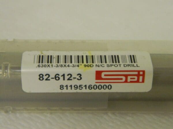 SPI Cobalt Spotting Drill 0.63" x 1-3/8" x 4-3/4" 90° Point Angle 82-612-3