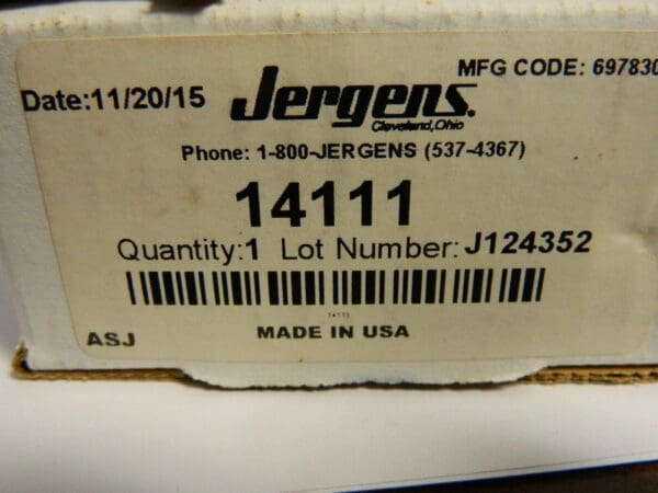 Jergens 5/8" Stud 5/8-11 Tap Size 3-1/8" Max Clamping Height Steel Strap Clamp