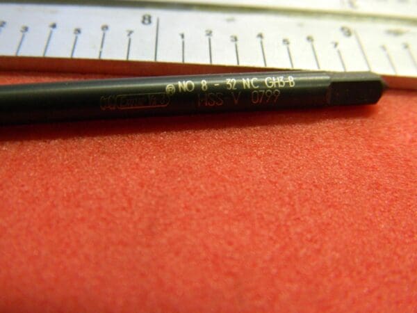 OSG Spiral Point Tap #8-32 x 6" UNC 3-Flute H3 Oxide Coated HSSe #1764401