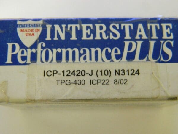 Interstate Carbide Inserts TPG-430 Grade ICP22 #ICP-12420-J