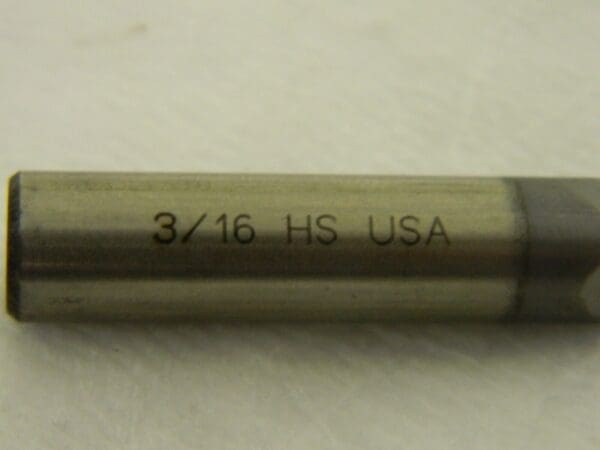 Cleveland Single Square End Mill 3/16" x 1/2" 4FL HSS C33618